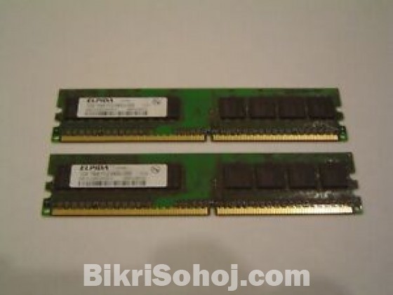ELPIDA Desktop RAM DDR2 Memory 1GB 800Mhz PC2-6400U